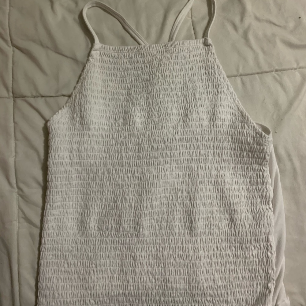 hollister frilled tank tops